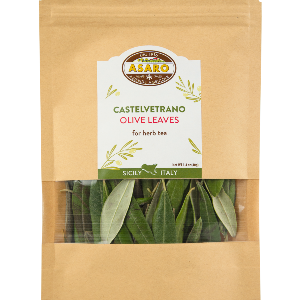 Castelvetrano Olive Leaves Herbal Tea, Asaro Farms - 1.4oz (40g)