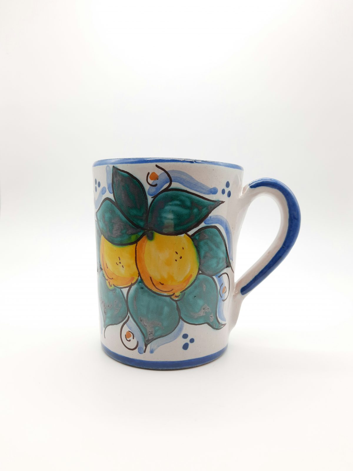 Sicilian Lemon Maiolica hand-painted Mug
