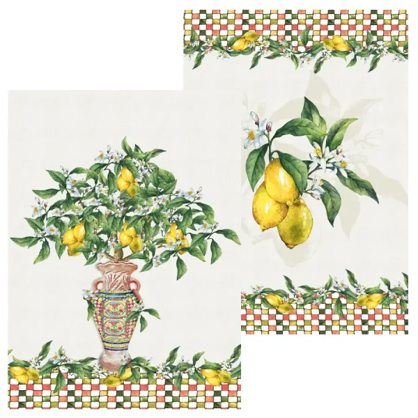 Lemon Kitchen Towel - Set of 2