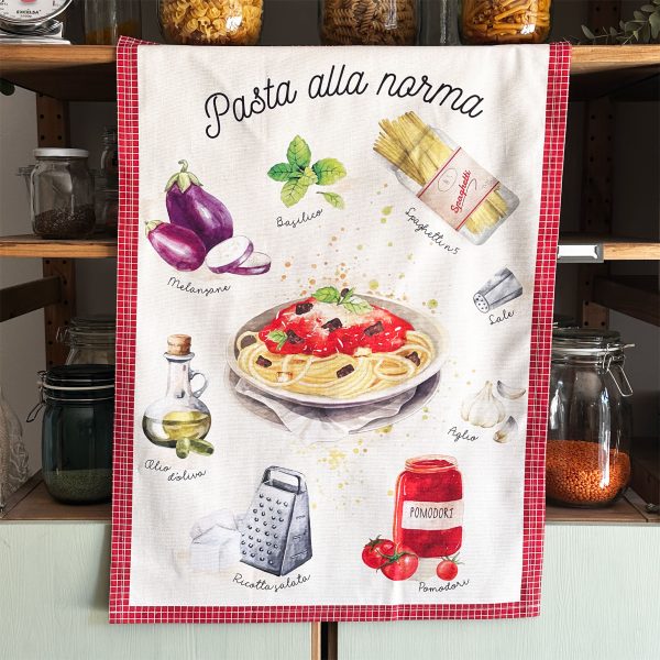 Pasta alla Norma Kitchen Towel