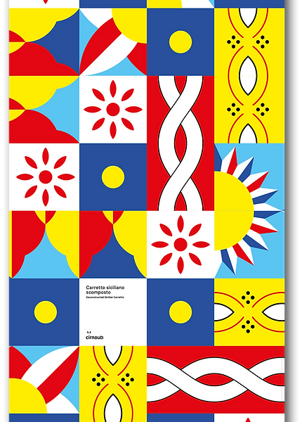 Sicilian Carretto Beach Towel - 31.5x63 in (80x160 cm)